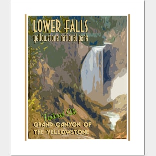 Lower Falls Retro Retro ravel Poster Posters and Art